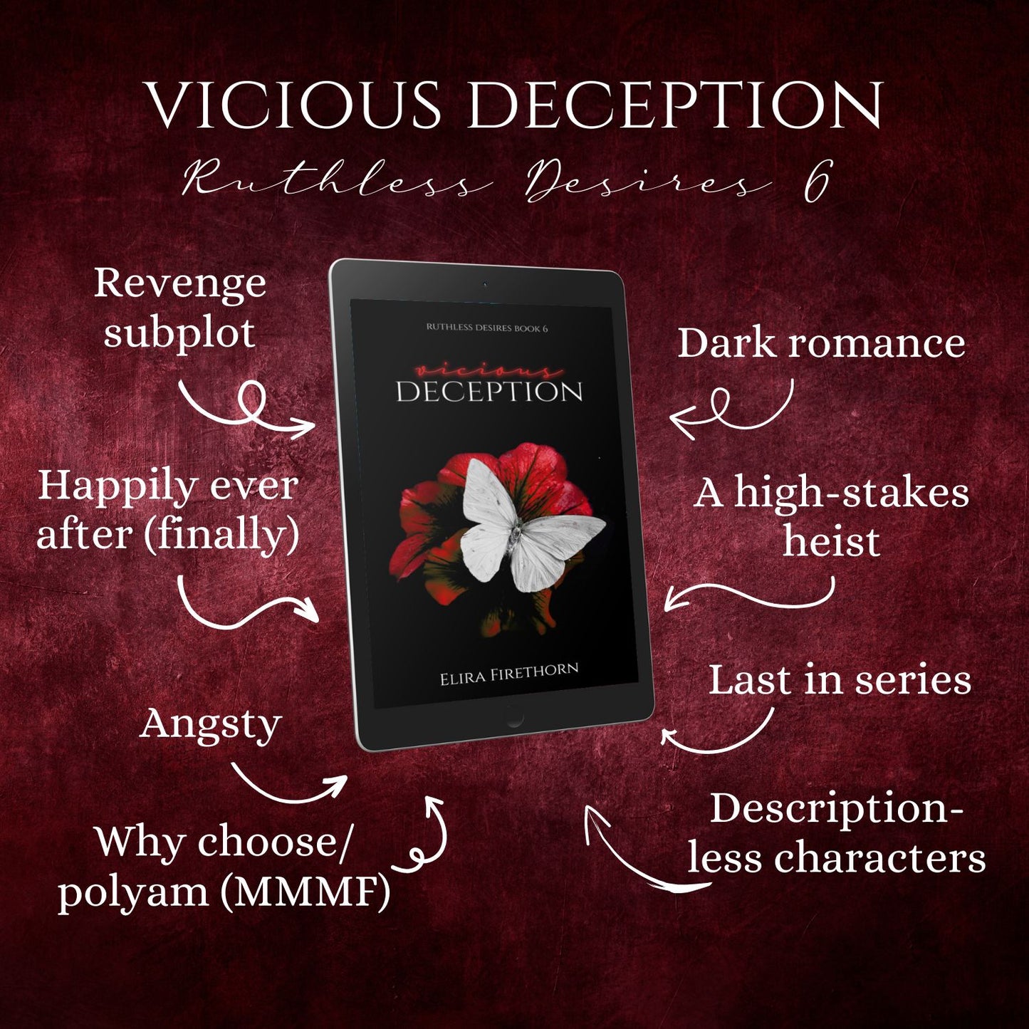 Vicious Deception: A Why Choose Dark Romance (Ruthless Desires 6) [Ebook Edition]