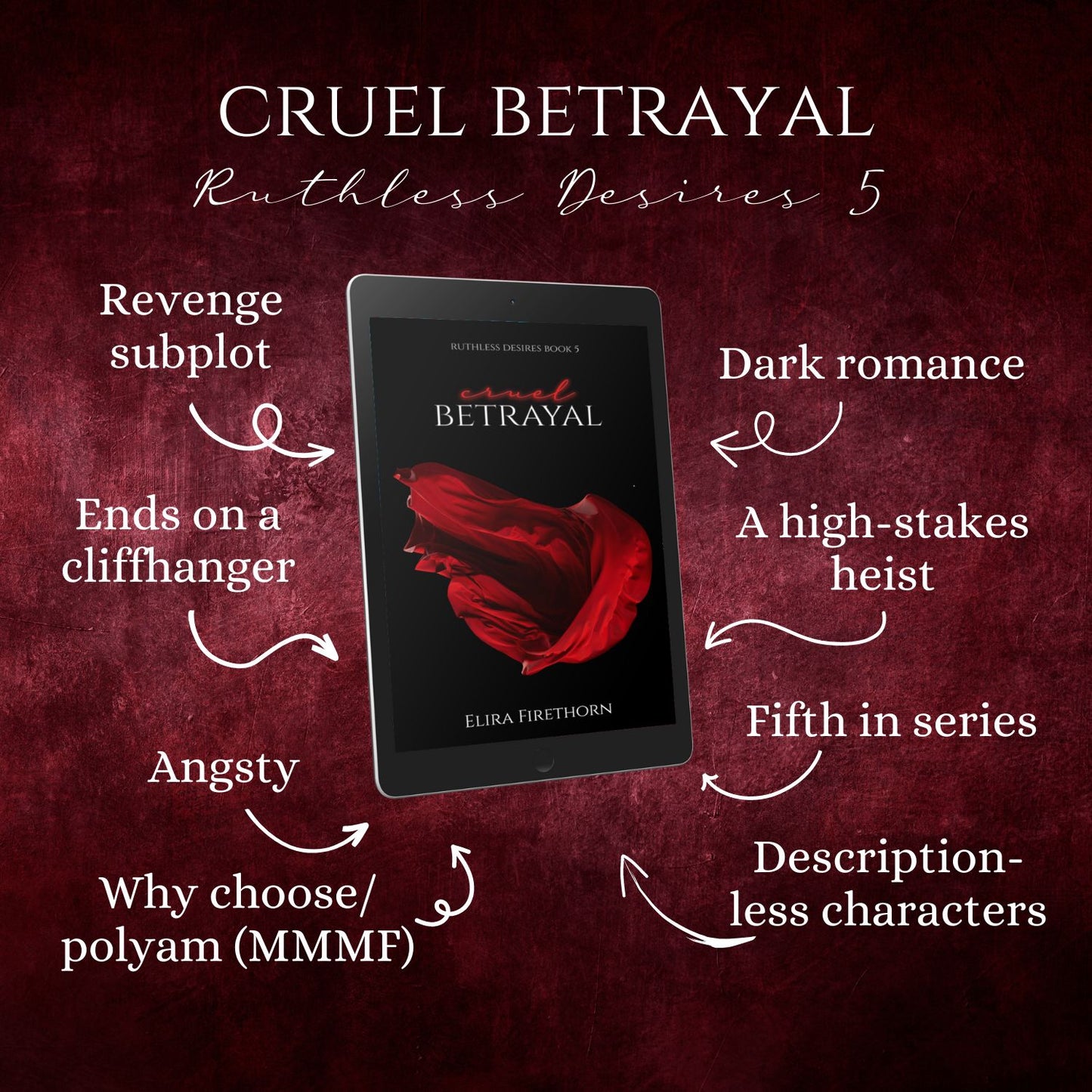 Cruel Betrayal: A Why Choose Dark Romance (Ruthless Desires 5) [Ebook Edition]